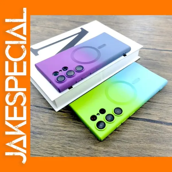 Luxury Magnetic Silicone Case for Samsung Galaxy