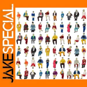 60pcs HO Scale Seated Passenger Figures Set
