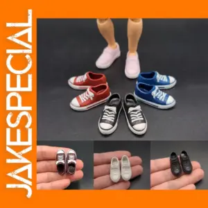 1/12 Scale Low-Cut Canvas Shoes for Dolls