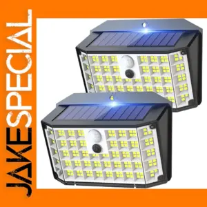 176 LED Solar Motion Sensor Wall Light