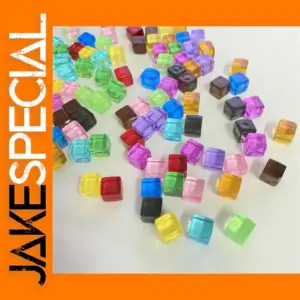 100 Clear 8mm Dice Set for Board Games