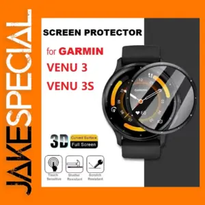 3PCs 3D Curved Edge Screen Protector for Garmin Venu