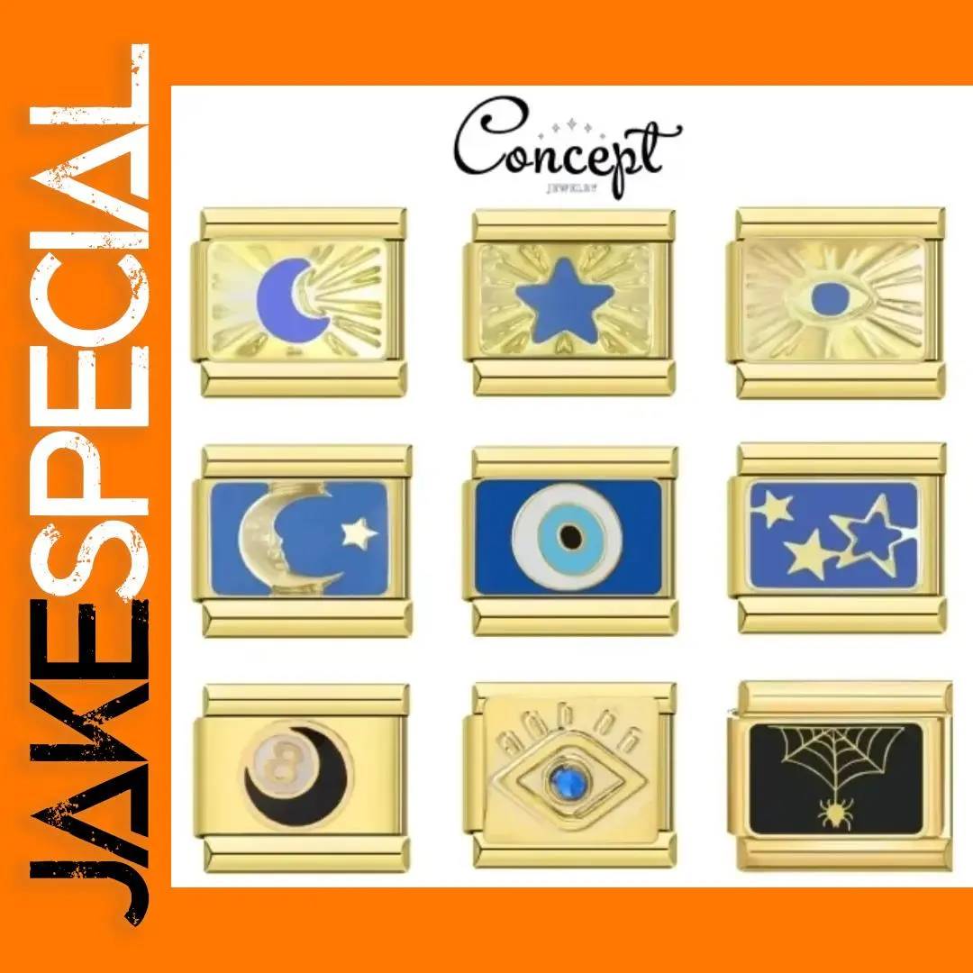 Stainless Steel Golden Star Moon Bracelet 1 Stainless Steel Golden Star Moon Bracelet