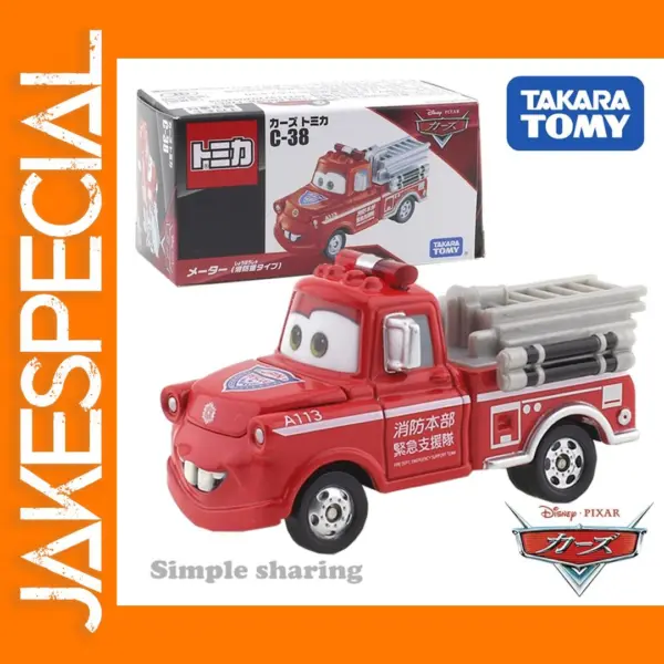 Takara Tomy Disney Pixar Cars Fire Truck Model