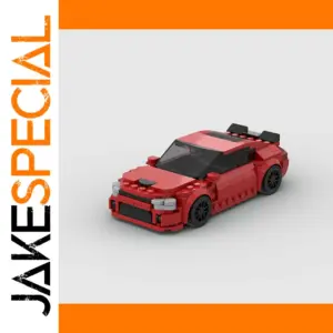 Red Racing Supercar Building Blocks Set