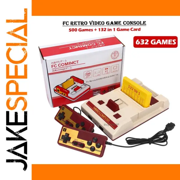 8-Bit Retro Gaming Console with 500 Games for TV