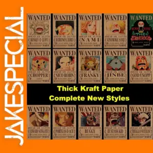 One Piece Wanted Bounty Thick Paper Poster