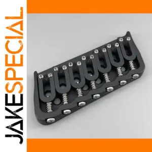 7 String Black Multi-Scale Guitar Bridge 18°