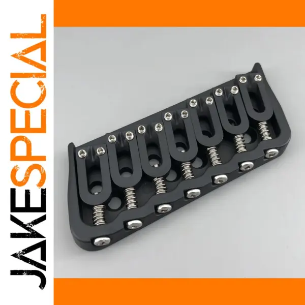 7 String Black Multi-Scale Guitar Bridge 18°