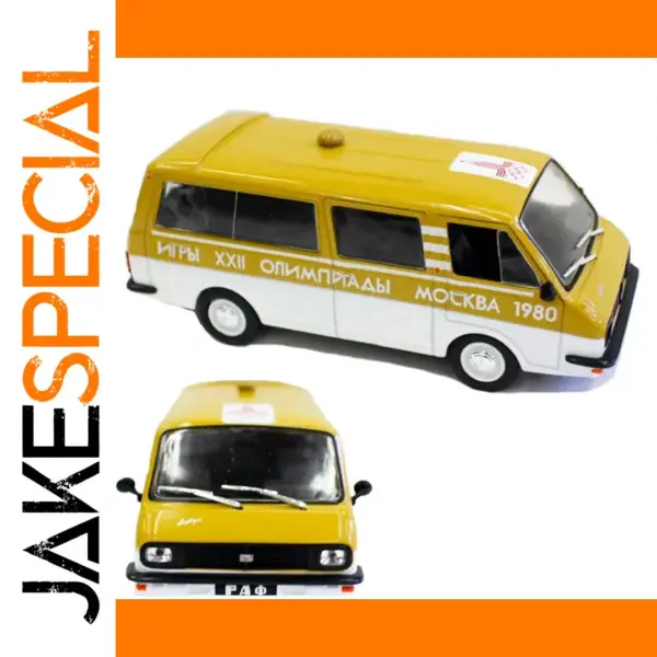 1:43 Scale Vintage Russian RAF-2203 Van Diecast Model