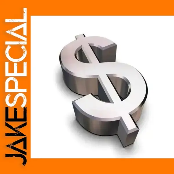 Metallic Dollar Sign Decor