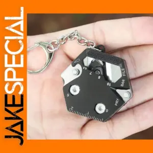 Multifunctional Hexagon Tool Keychain Gadget