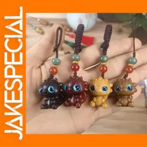 Wooden Dragon Figurine for DIY Accessories