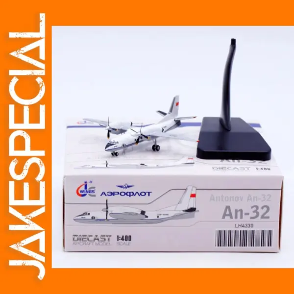 LH4330 Aeroflot Antonov An-32 Diecast Collectible Model