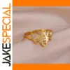Cute Bee Stainless Steel Fashion Ring