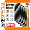 4PCS Anti-Spy Tempered Glass for Redmi Phones