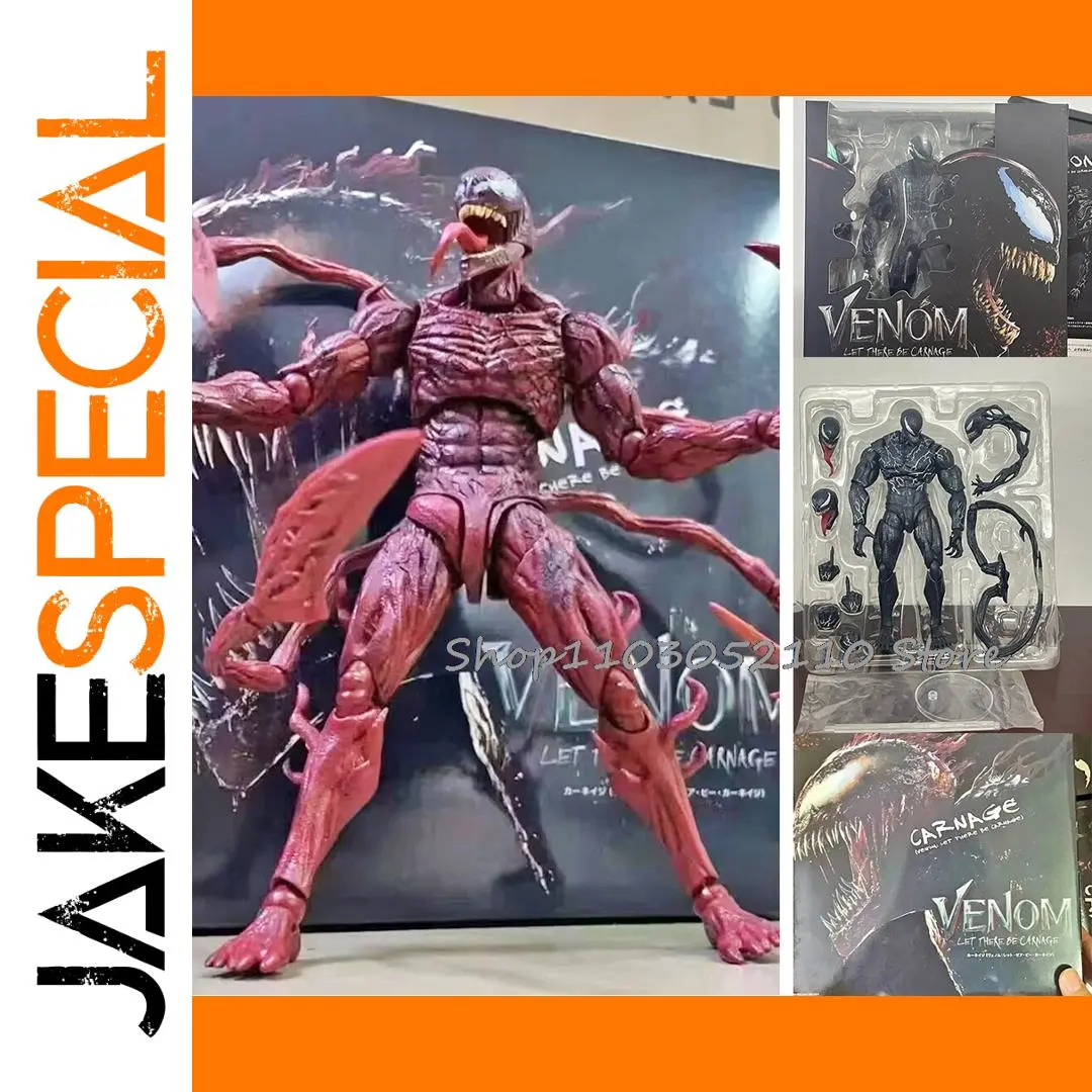 SHFiguarts Venom Red Carnage Action Figure 1 SHFiguarts Venom Red Carnage Action Figure