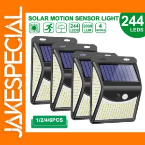 244 LED Solar Motion Sensor Outdoor Light