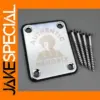 Jimi Hendrix Chrome Guitar Neck Plate with Screws