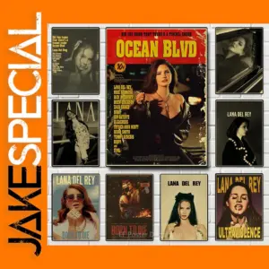 Lana Del Rey Retro Canvas Print Poster