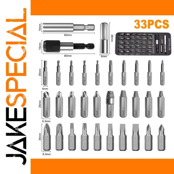 30-Piece Damaged Screw Extractor Set