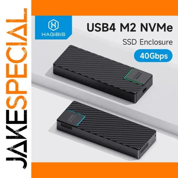 Hagibis USB 4.0 40Gbps M.2 NVMe SSD Enclosure