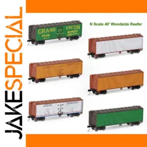 3pcs N Scale Woodside Reefer Boxcars 1:160