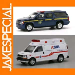 1:64 Diecast Metal VAN AMR Ambulance Model