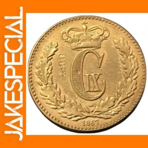 1867 Denmark 1 Skilling Coin Replica