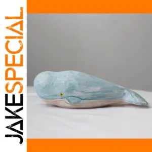 Mini Wooden Whale Figurine Ocean Decor