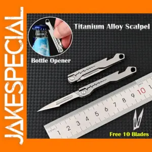 Titanium Alloy Folding Knife with 10 Blades