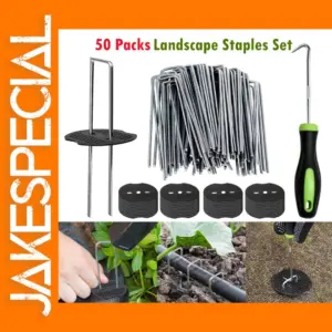 50 Pack Stainless Steel Garden Stakes Set