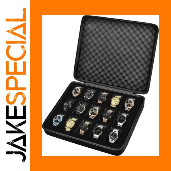 15-Slot Watch Storage Case for 42mm Watches