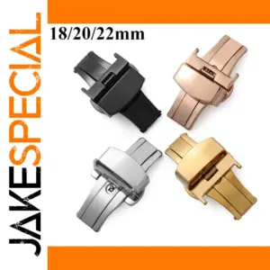 Universal Metal Butterfly Buckle Watch Strap Clasp
