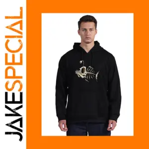 Bonefish Skull Fish Skeleton Hoodie for Men