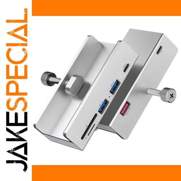 Aluminum USB Type C 3.0 Hub with Clamp Dock