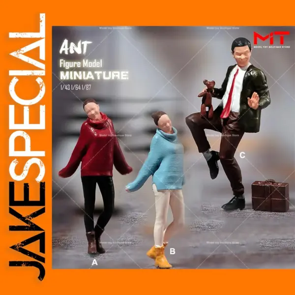 Mr Bean Miniature Figure Doll Resin Model