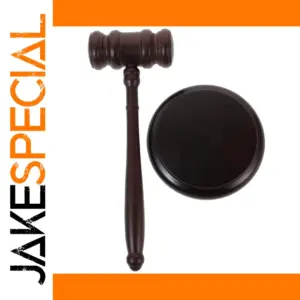Wooden Judge Gavel and Block Set