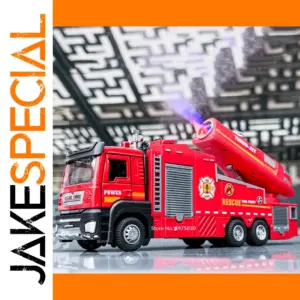 1/32 Spray Alloy Fire Truck Model with Lights