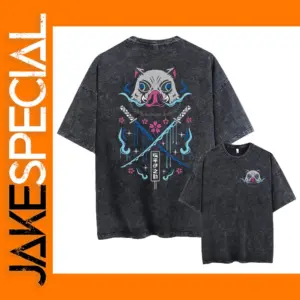 Men's Oversized Anime Graphic T-Shirt