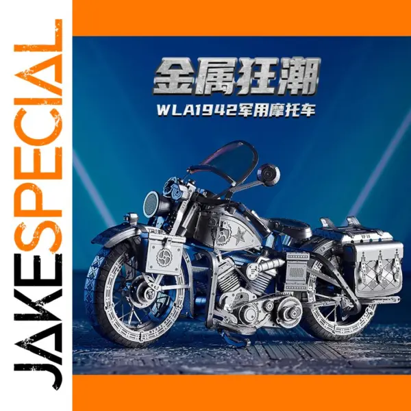 3D Metal Puzzle Motorcycle Captain America Model