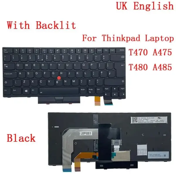 Lenovo ThinkPad Backlit Keyboard for T470/T480 - Image 7