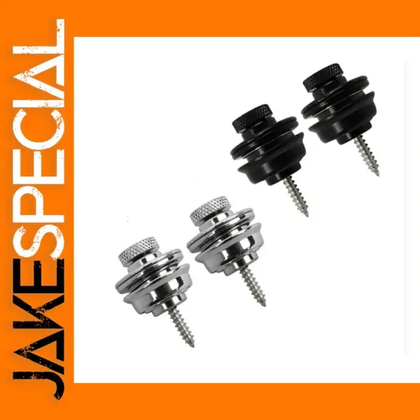 2pcs Electric Bass Guitar Strap Locks Set