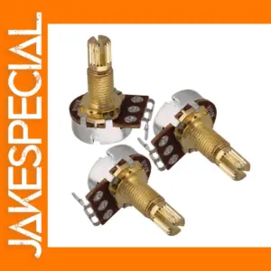 Guitar Potentiometers Set of 5 Gold Mini