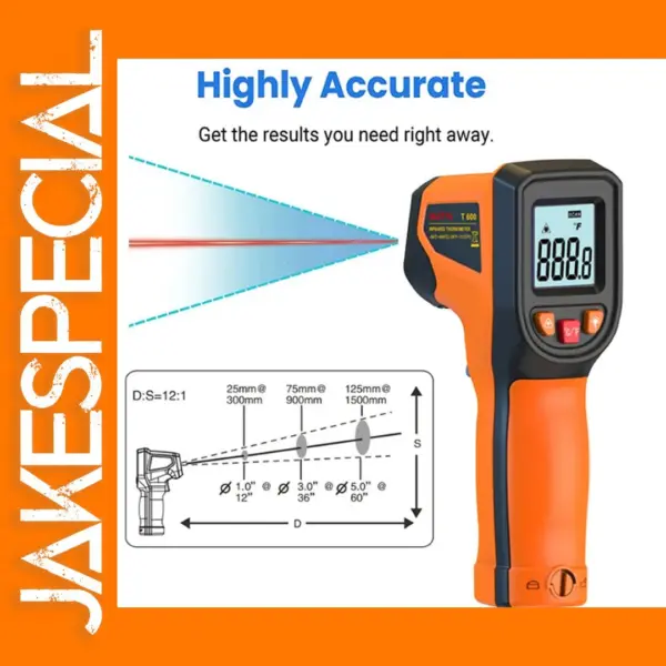 Infrared Thermometer -50 to 600°C Handheld Pyrometer