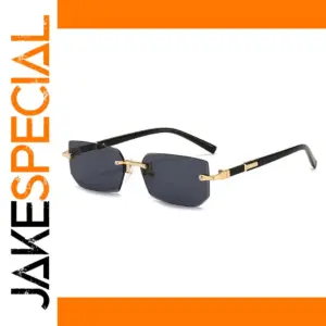 Rimless Rectangle Sunglasses WOMEN Men Summer