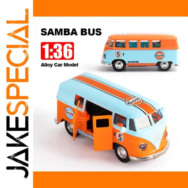1:36 Volkswagen T1 Bus Diecast Model Van
