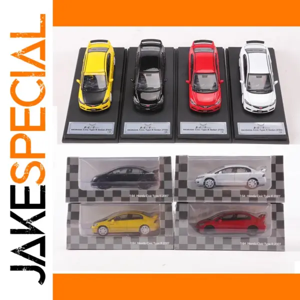 1:64 Scale Civic Type-R Sedan Alloy Model Car