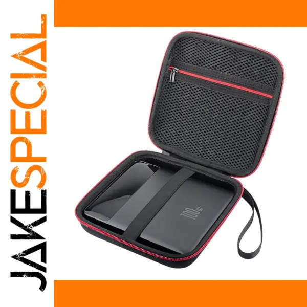 Black EVA Travel Storage Case for Baseus 100W Power Bank