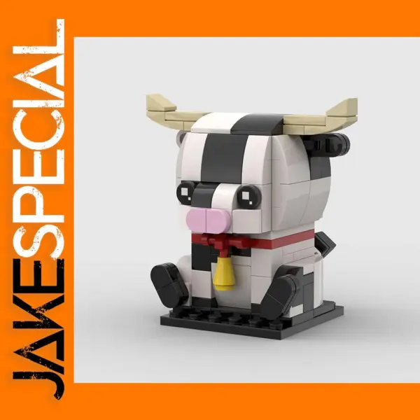 Milk Dairy Cow Building Blocks Set 145PCS